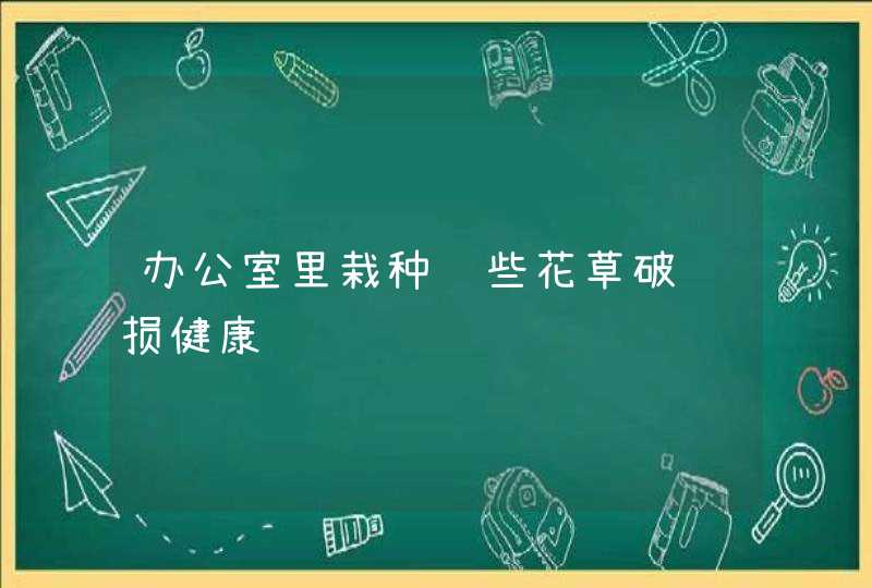 办公室里栽种这些花草破财损健康,第1张