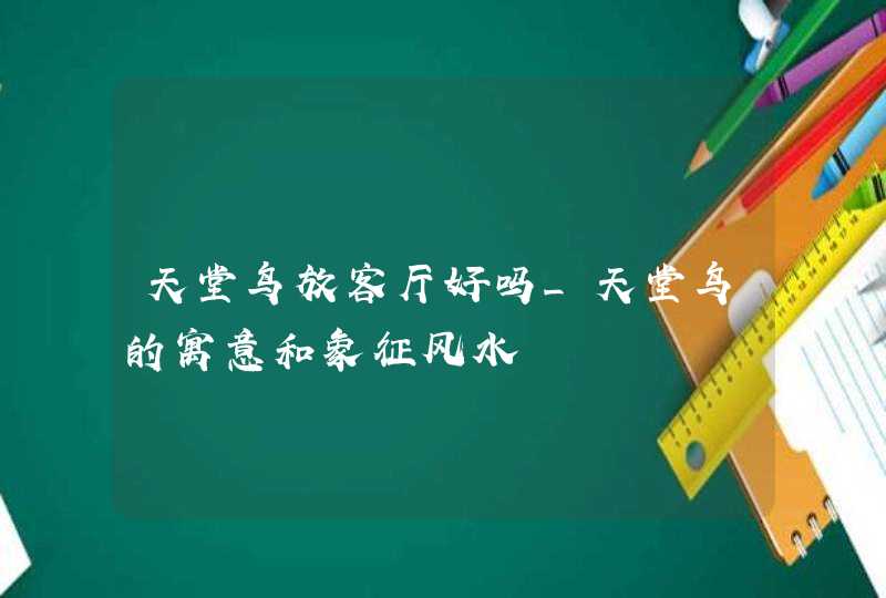 天堂鸟放客厅好吗_天堂鸟的寓意和象征风水,第1张