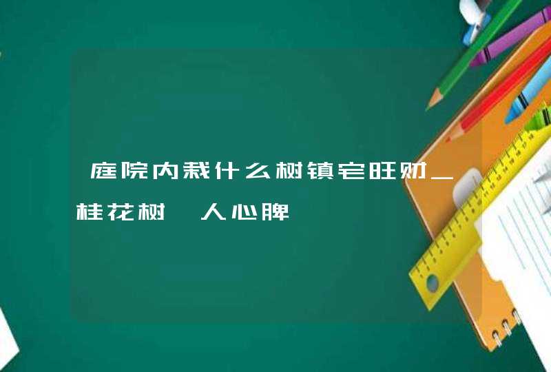 庭院内栽什么树镇宅旺财_桂花树沁人心脾,第1张