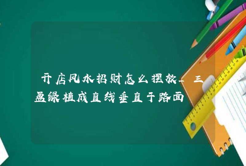 开店风水招财怎么摆放_三盆绿植成直线垂直于路面,第1张