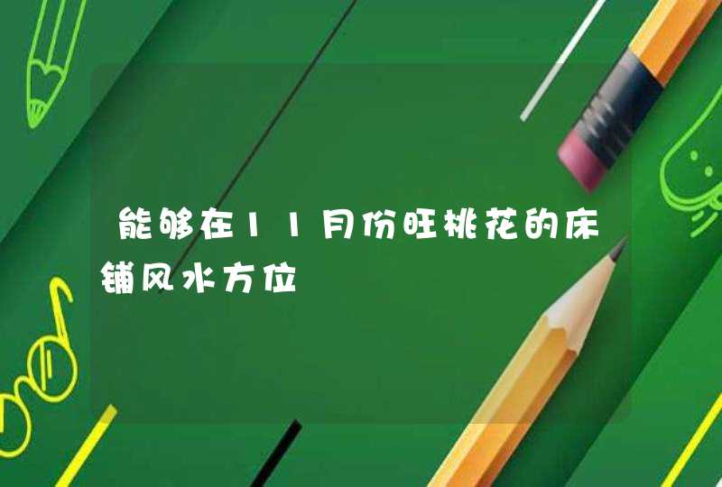 能够在11月份旺桃花的床铺风水方位,第1张