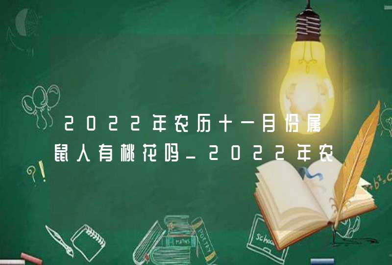 2022年农历十一月份属鼠人有桃花吗_2022年农历十二月乔迁新居吉日,第1张